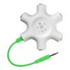 Belkin Rockstar 5-Jack Multi Headphone Audio Splitter (Light Green) - Headphone Splitter Designed To Connect Up To 5 Devices For Classrooms, Audio Mixing & Shared Experiences - For iPhone, iPad & More Light Green 15 61h7W4PiSyL