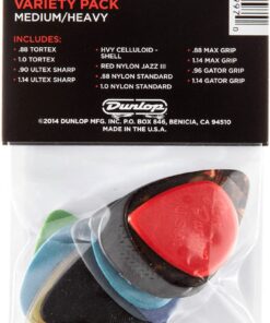 JIM DUNLOP Pick Variety Pack, Assorted, Medium/Heavy, 12/Player's Pack Medium Heavy 7 61h7d5xcwSL