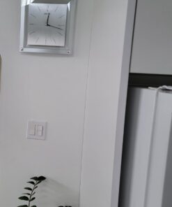 Alternative view of Seiko Wall Clock Quiet Sweep Second Hand Clock Silver-Tone Metallic Case