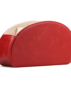 Alternative view of Londo Remote Control Holder with 5 Pockets - Store DVD, Blu-Ray, TV, Roku or Apple TV Remotes - PU Leather with Suede Lining - Slim, Compact Living or Bedroom Storage Red