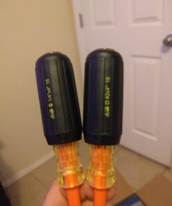 IDEAL Electrical 35-9305 Insulated Screwdriver Set (2 Piece) Orange, 4 in. Shaft Screwdrivers with Cushion-Grip Handles. Electrician Tool Kits Combo Pack 30 61hBZQKqlDL