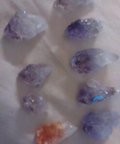Fantasia Materials: 30 Small Points for Jewelry Making and Wire Wrapping - Citrine, Amethyst, and Clear Crystal Quartz Points A: Small C: Select # of Pieces Per Type: 10 Pcs (30 Total) 44 61hE PZ3I6L