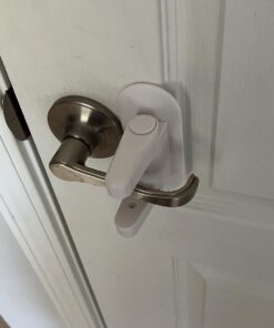 Door Lever Lock (2 Pack) Child Proof Doors & Handles 3M Adhesive - Child Safety By Tuut 40 61hEvGAVALL 1