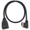 Poyiccot HDMI 2.0 Extension Cable 90 Degree, 2 Feet / 60cm HDMI Extender High Speed Left Angle HDMI Male to Female Extension Cable 60Hz, 4K 2K (F/M Left)