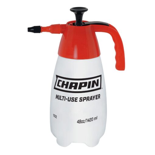 Chapin 1002 48-Oz Made in USA Heavy-Duty Multi-Purpose Sprayer, for Spraying Plants, Flowers, Weeds and Cleaning, Red/White Single Pack