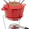 Cuisinart 13-Piece Cast Iron Fondue Set, Red 17 61hHJLDFJNL