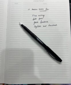 Amazon Basics Felt Tip Marker Pens - Medium Point, Black, 24-Pack 24 Pack 24 61hIiKp90L