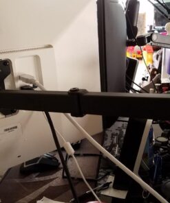 Mount-It! Single Monitor Arm Mount | Desk Stand | Full Motion Height Adjustable Articulating Tilt | Fits 19 21 24 27 29 30 32 Inch VESA 75 100 Compatible Computer Screen | C-Clamp and Grommet Base 47 61hInXQY6JL