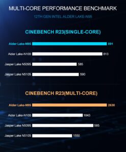 KAMRUI AK1PLUS Mini PC,12th Intel Alder Lake- N95 up to 3.4 GHz,8GB RAM+256GB M.2 SSD,Mini Computer Support 2.5" SSD (up to 2TB),WiFi 2.4G/5G,BT 4.2,4K, Business, Home, Office AK1 PLUS (8+256) 12th Intel Alder Lake- N95 57 61hJHNDdioL