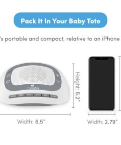 MyBaby SoundSpa White Noise Machine for Babies | 6 Soothing Lullabies for Newborns, Sound Therapy for Travel, Relaxing, Kids, Newborns, Baby Songs, Adjustable Volume, Auto-off Timer, By HoMedics 1 Count (Pack of 1) 30 61hKxr3QUPL