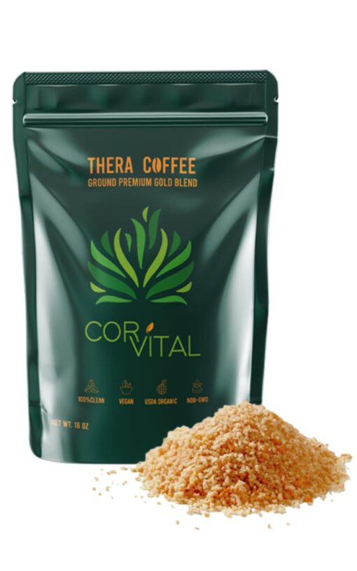 Cor-Vital 1lb Organic Enema Coffee - Gerson Approved Therapy Roast Coffee Detox Cleanse - Liver Cleanse Detox & Repair - Mold Free Coffee Colon Cleanse