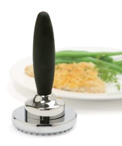 Norpro GRIP-EZ TENDERIZER/POUNDER, 5.75in/14.5cm long, 3.25in/8cm in diameter, As Shown 1 8 61hMla7vnOL