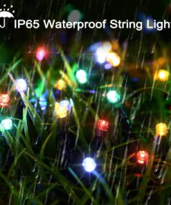 Alternative view of Joomer Battery Chrismas Lights, 33ft 100LED Fairy Lights Battery Operated Timer 8 Modes Waterproof for Outdoor Home Garden Party Holiday Christmas Trees Decoration (Multicolor) Multicolor