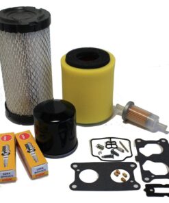 Kawasaki Mule 3000/3010/ 3020 Tune Up Kit (Carburetor Rebuild Kit, Air, Oil, & Fuel Filter, Spark Plugs)