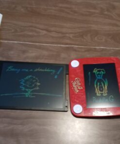 LCD Writing Tablet, 12 Inch Kids Toys Colorful Doodle Board, Toddler Girl Toys for 3 4 5 6 7 8 Year Old Boys Baby, Drawing Doodle Pad Christmas Birthday Gift for Children (Black) 12'' Black 27 61hOwuU4P8L