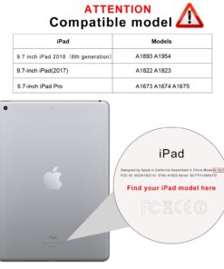 Alternative view of SPARIN 3 Pack Glass Screen Protector Compatible with iPad 6th 5th Generation 9.7 inch/iPad Air 2, Tempered Glass, Alignment Frame