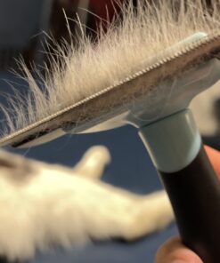 Bonve Pet Grooming Brush, Professional Deshedding Comb Tool for Dogs & Cats, Effectively Reduces Shedding by up to 95% for Short Medium and Long Pet Hair Blue 15 61hRfk6edcL