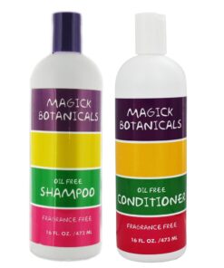 Magick Botanicals Oil Free and Fragrance Free Shampoo & Conditioner Bundle 16 oz Each