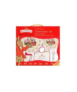 Royal Doulton Bunnykins Melamine 5-Piece (Bowl, Cup, Plate, Spoon & Bib) Feeding Set, Multi Classic 3 61hSKp3R9mL