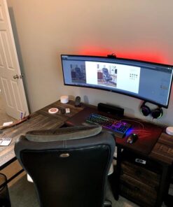 Serta Big and Tall Smart Executive Office ComfortCoils, Ergonomic Computer Chair with Layered Body Pillows, Big & Tall, Adjustable Height, Faux Leather, Black and Gray 24 61hUdjL1k7L