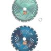 2pk-8"-COMBO PACK - (1) 20 teeth HAWK & (1) 44 teeth VIPER - "HYBRID" Pack - RENEGADE BLADE® - Carbide Brush Cutter weed eater Blades - 203mm diameter