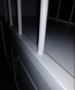 Badger Basket Toy Doll Bed with Storage Cabinet, Gingham Bedding, and Personalization Kit for 22 inch Dolls - White/Pink 54 61hWv9mps6L