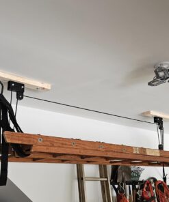 Kayak Storage Hoist - Overhead Pulley System with 125lb Capacity for Canoes, Bikes, Ladders, and More - For up to 12-Foot Ceilings by Rad Sportz 1 Traditional 50 61hXYJG5yPL