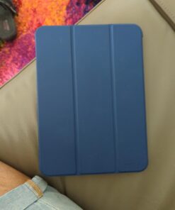 MoKo Case for iPad 10th Generation 10.9 inch 2022, Slim Stand Protective Cover with Hard PC Translucent Back Shell Cover for iPad 10th Gen 2022, Support Touch ID, Auto Wake/Sleep, Navy Blue 41 61hXsShSfhL