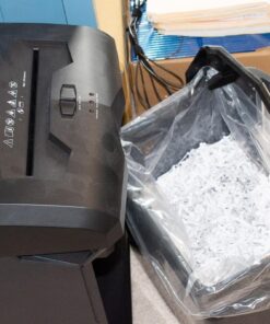 Bonsaii Paper Shredder, 18-Sheet 60-Minutes Paper Shredder for Office Heavy Duty Cross-Cut Shredder with 6 Gallon Pullout Basket & 4 Casters (C149-C) 1 8 Sheet Cross Cut 36 61hY09yt1TL