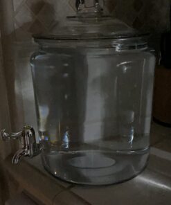 Anchor Hocking 2 Gallon Heritage Hill Beverage Dispenser with Lid (2 piece, all glass, dishwasher safe) Heritage Hill Jar Bev Dispenser 49 61hYdOZ77IL