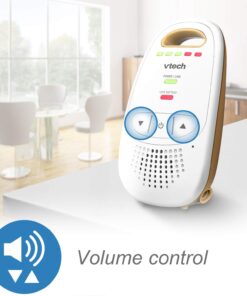 VTech DM111 Upgraded Audio Baby Monitor. 1 Parent Unit with Rechargeable Battery, Best-in-Class Long Range, Digital Wireless Transmission, Crystal-Clear Sound, Plug & Play, Sound Indicator & Alerts Audio Monitor with 1 Parent Unit 35 61hbCWQNosL