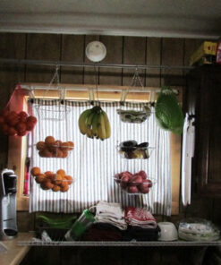 Home Basics Kitchen 3 Tier Wire Detachable Customizable Round Hanging Fruit Baskets , Heavy Duty, Space Saving, Chrome Finish 25 61hbWhrEM8L