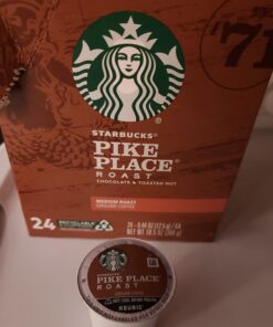 Starbucks K-Cup Coffee Pods, Medium Roast Coffee, Pike Place Roast For Keurig Coffee Makers, 100% Arabica, 1 Box (32 Pods) 33 61hefgFNGlL
