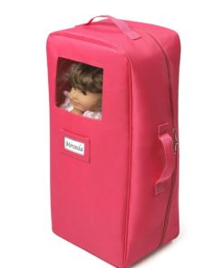 Badger Basket Toy Doll Travel Case with Pop-up Bed with Bedding for 18 inch Dolls - Pink 21 61hfcZ60LqL