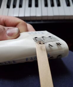 QMG Piano Stickers for 49/61/ 76/88 Key Keyboards – Transparent and Removable; Made in USA Sticker 35 61hg9l4XAcL