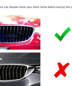iJDMTOY M-Colored Grille Insert Trims Compatible With BMW F30 3 Series 320i 328d 328i 335i 340i w/Standard Kidney Grill (11 Beams), NOT 8-Beam Black Grille nor M3 23 61hhkz0GnaL