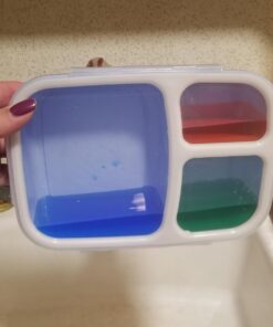 Leakproof, 3 Compartment, Bento Lunch Box, Airtight Food Storage Container (1 Pc) - Blue 55 61hjYjDFVpL