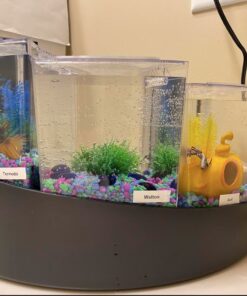 Aqueon Betta Falls 3 Section Aquarium Fish Tank With QuietFlow Power Filtration, Black 65 61hjbe9GOHL