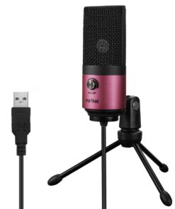 Alternative view of FIFINE USB Podcast Condenser Microphone Recording On Laptop, No Need Sound Card Interface and Phantom Power-K669 Rose red