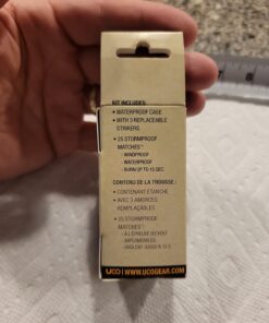 UCO Stormproof Match Kit with Waterproof Case, 25 Stormproof Matches and 3 Strikers No Color 54 61hlIslPfVL