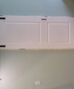 TMS 6.6 FT Country Dark Coffee Steel Sliding Barn Wood Door Hardware Antique 6.6 FT (79") 30 61hn2AGwNyL