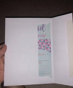 Your Main Event Prints Mermaid Birthday Invitations, Pink and Purple, 20 Fill In Mermaid Party Invitations 15 61hnEtD7yKL