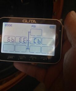 GUTA Trailer Tire Pressure Monitoring System, Trailer TPMS with 6 Sensors, 6 Alert Modes, Signal Booster, Power Saving Display, Long Sensing Distance, for 3 Trailers (T1/T2/T3), for RV, Trailer 6-Sensors 31 61hot hVthL