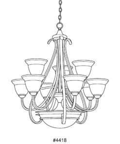 Progress Lighting P4418-77 Torino Chandeliers, 32-Inch Diameter x 33-1/8-Inch Height, Bronze 14 61hp5RFuQML