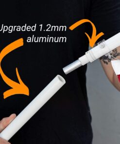 Grace Alley Flag Pole: 6 Foot Tangle Free Spinning Flag Pole. Residential or Commercial Flag Pole. Wind Resistant/Rust Free. (White) White 20 61hr00hZchL