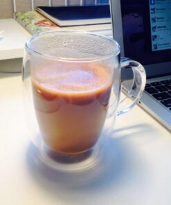 JoyJolt Double Wall Glass Coffee Mugs - 13.5oz Double Walled Glasses, Thermal Borosilicate Glass Insulated Coffee Mug. Clear Coffee Glass Cup, Cappuccino Mug, Iced Coffee Cup, Tea Mugs 57 61hrmWrDTqL 1