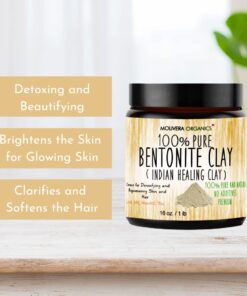 Molivera Organics Bentonite Clay for Detoxifying and Rejuvenating Skin and Hair, 16 oz. 28 61htKEnvvRL