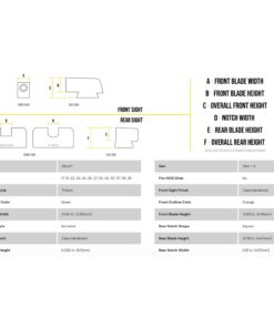 AmeriGlo GL-433 Hackathorn Sight Set for Glock , Black 23 61htjYkCotL