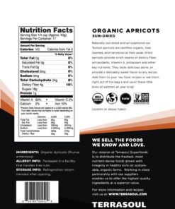 Terrasoul Superfoods Organic Apricots, 2 Lbs, Unsulphured, No-Added Sugar, Sweet and Tangy Delights for Snacking, Baking, and Vibrant Trail Mixes 32 Ounce (Pack of 1) 8 61huXhfI36L