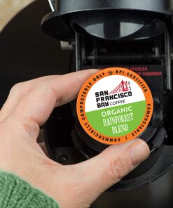 San Francisco Bay Compostable Coffee Pods - Organic Rainforest Blend (120 Ct) K Cup Compatible including Keurig 2.0, Medium Dark Roast 120 Count (Pack of 1) 23 61hwVqRfNVL 1